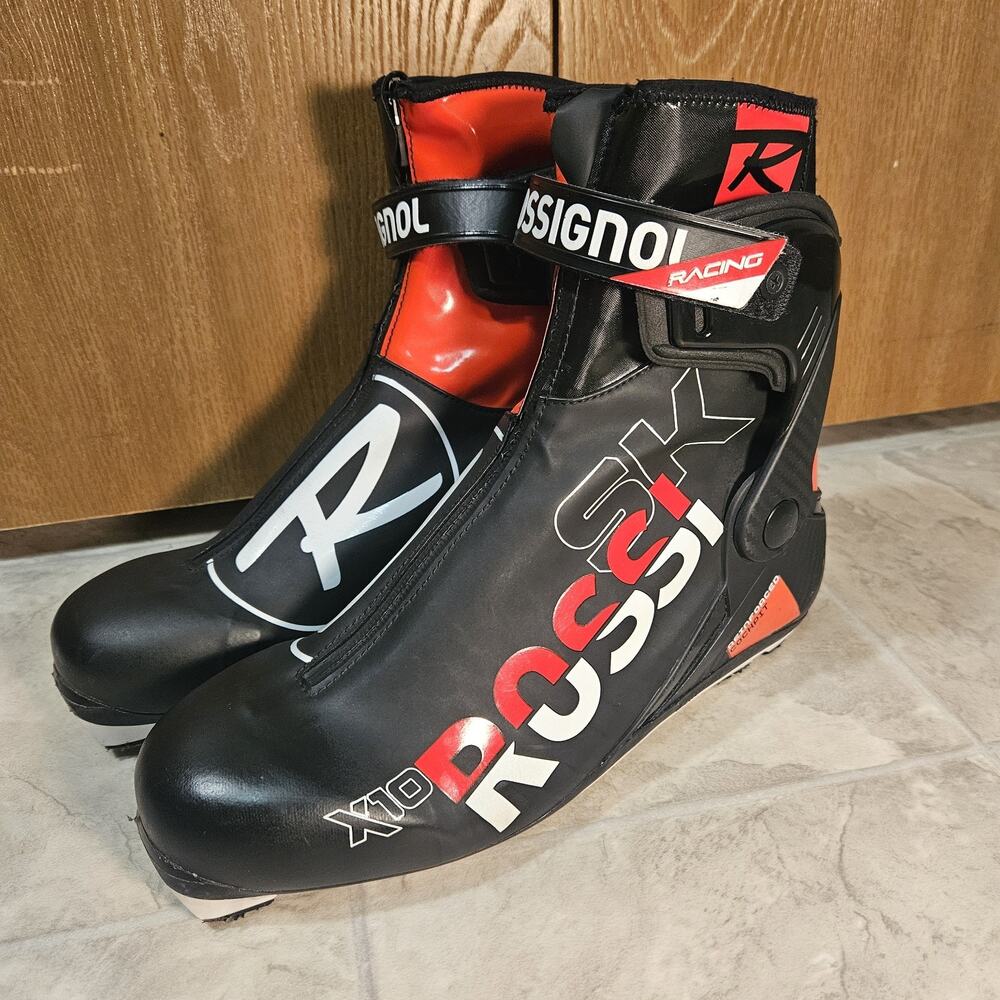 Rossignol X10 Skate Cross Country Ski Boots EU 45 NNN Prolink Turnamic XC Racing